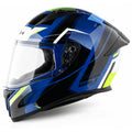 Vega Bolt Classy Black Blue Full Face Helmet