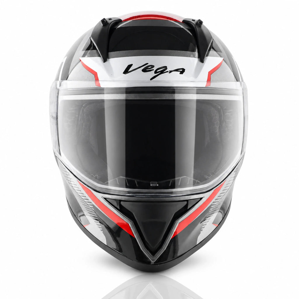 Vega Bolt Dx Classy Black Grey Full Face Helmet