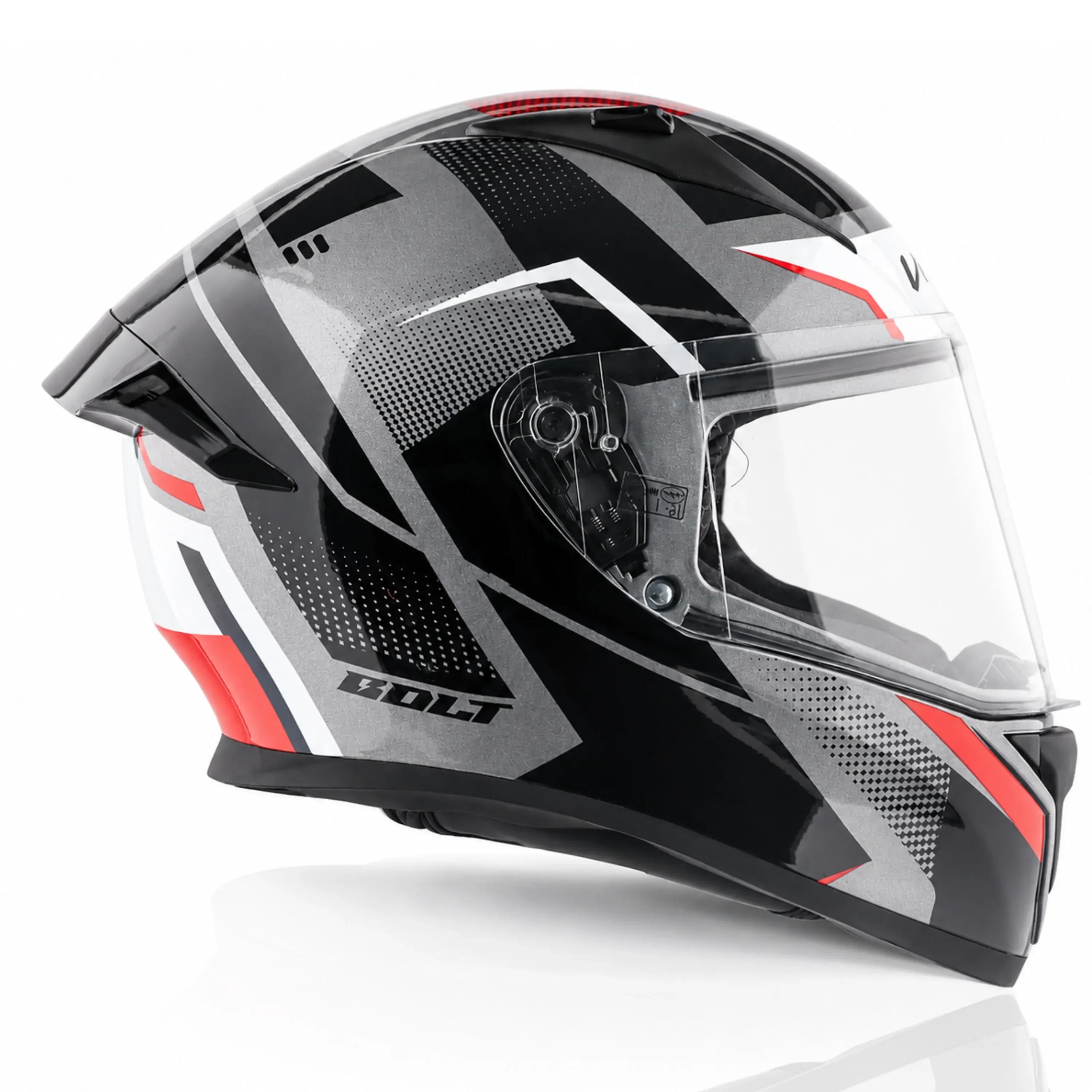Vega Bolt Dx Classy Black Grey Full Face Helmet