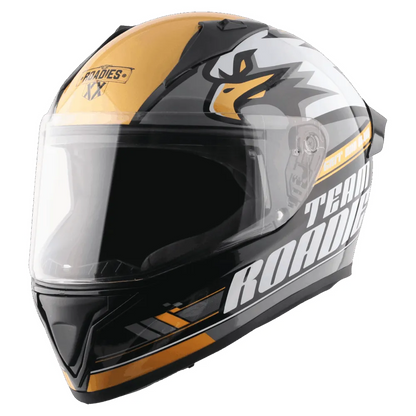 Vega Bolt Dx Rodies Black Gold Full Face Helmet