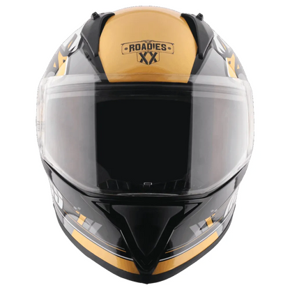 Vega Bolt Dx Rodies Black Gold Full Face Helmet