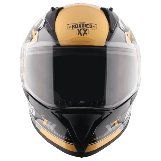 Vega Bolt Dx Rodies Black Gold Full Face Helmet
