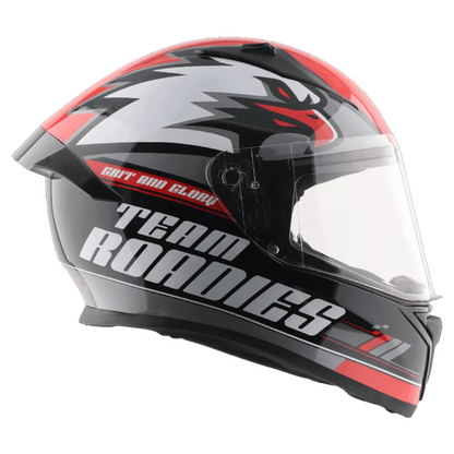 Vega Bolt Dx Rodies Black Red Full Face Helmet