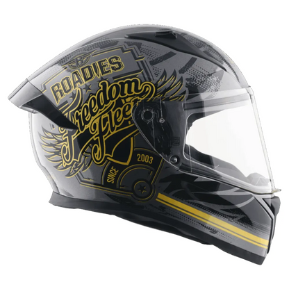Vega Bolt Dx Rodies Freedom Fleet Athena Black Gold Full Face Helmet