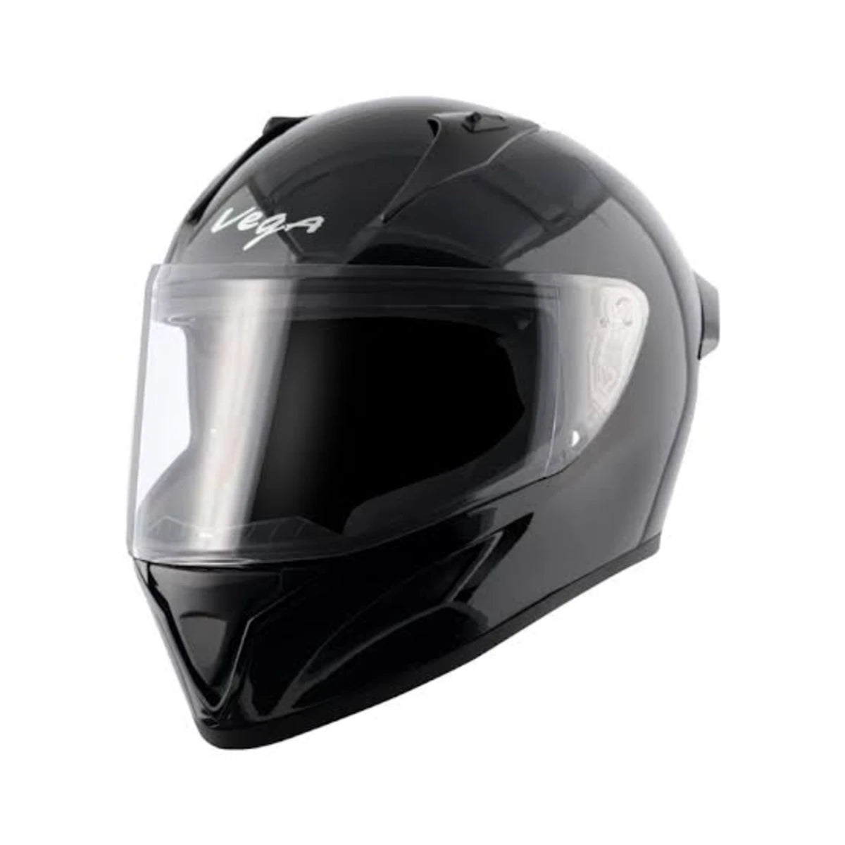 Vega Bolt Dx Solid Black Full Face Helmet