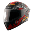 Vega Bolt Dx Speedx Dull Black Red Full Face Helmet