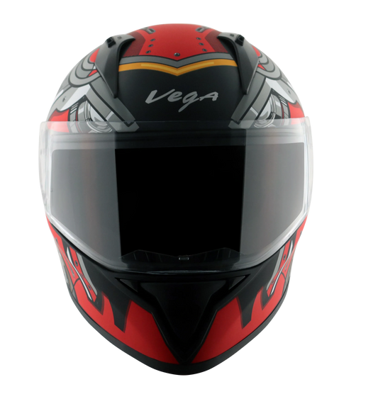 Vega Bolt Dx Speedx Dull Black Red Full Face Helmet