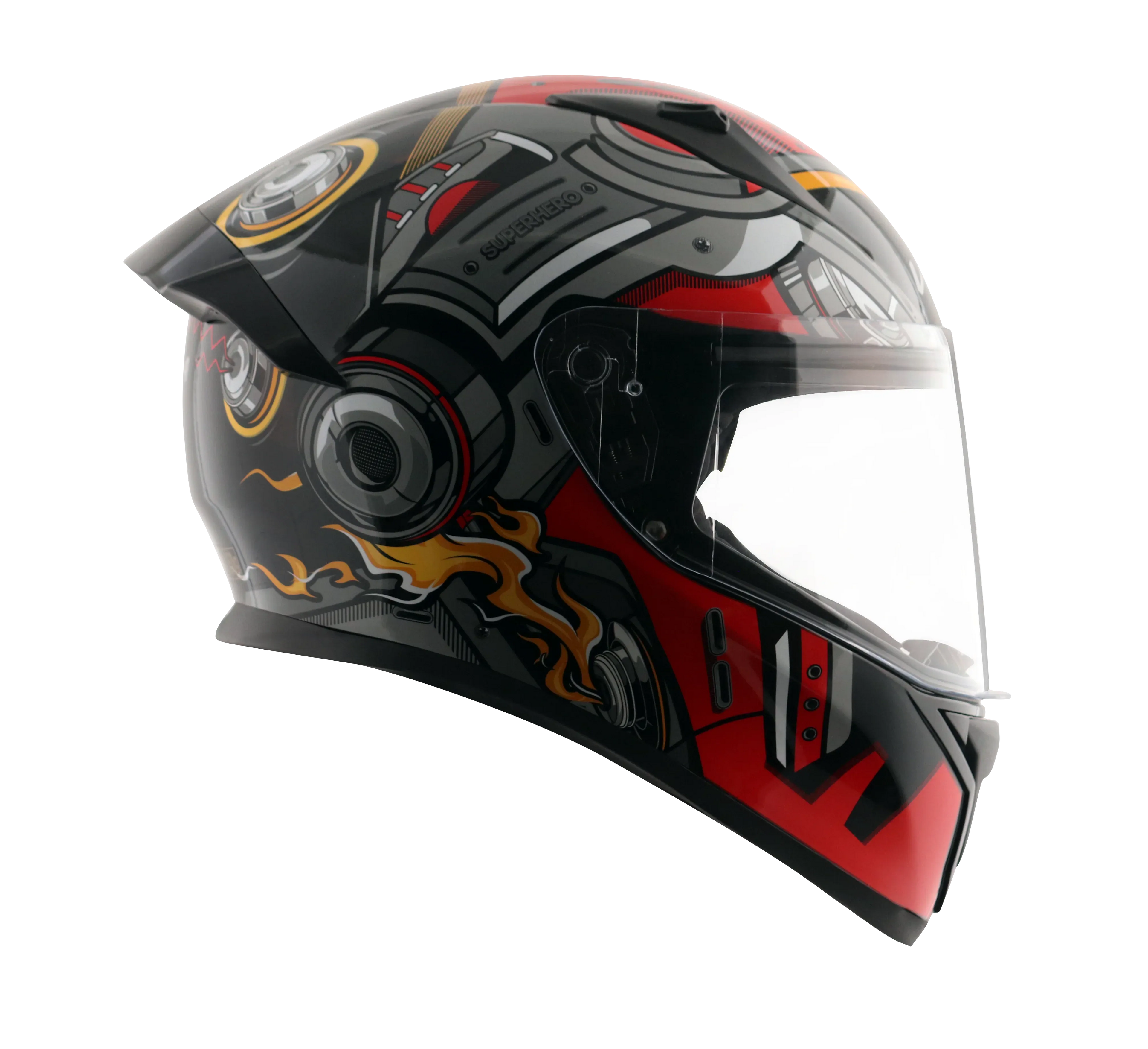 Vega Bolt Dx Speedx Dull Black Red Full Face Helmet