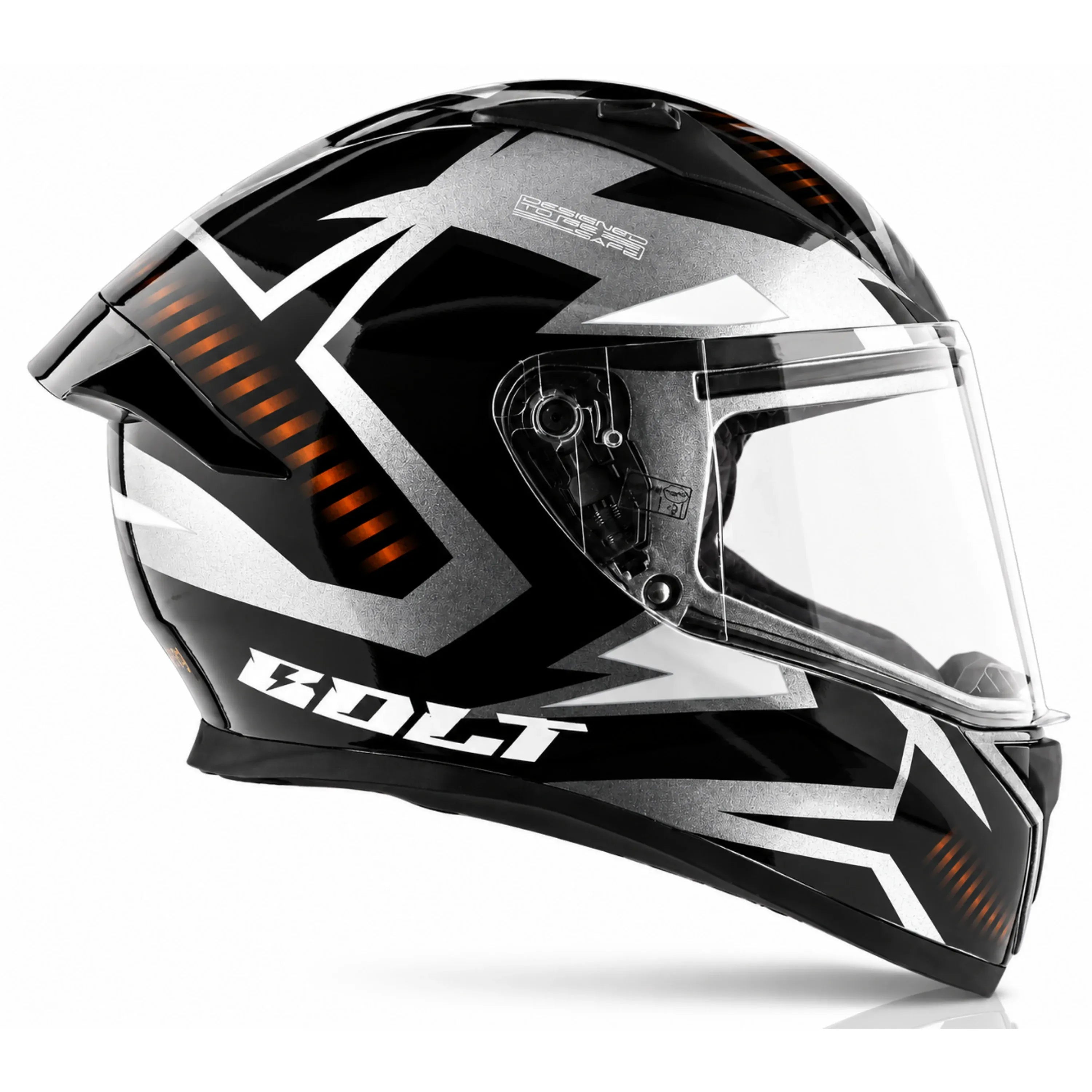 Vega Bolt Elves Anthracite Black Full Face Helmet