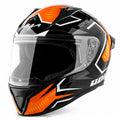 Vega Bolt Elves Black Orange Full Face Helmet