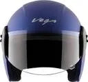 Vega Buds Dx  Wuthout Peak Dull M.Blue Half Face Helmet
