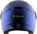 Vega Buds Dx  Wuthout Peak Dull M.Blue Half Face Helmet