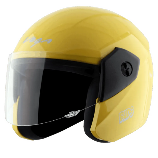 Vega Buds Dx Yellow Half Face Helmet
