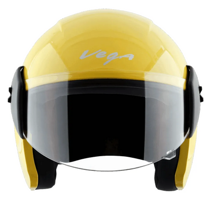 Vega Buds Dx Yellow Half Face Helmet