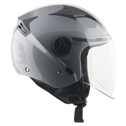 Vega Clark Solid Athena Grey Half Face Helmet