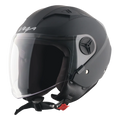 Vega Clark Solid Black Half Face Helmet