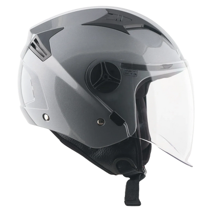 Vega Clark Solid Nardo Grey Half Face Helmet