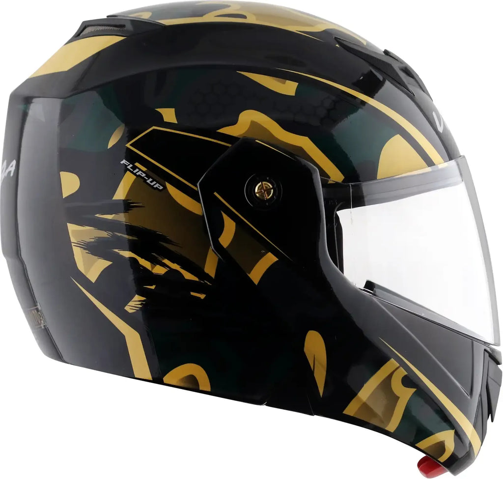 VEGA Crux Dx Fighter Black Desert Storm Flip Up Helmet