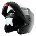 VEGA Crux Tf Dual Visor Black Flip Up Helmet