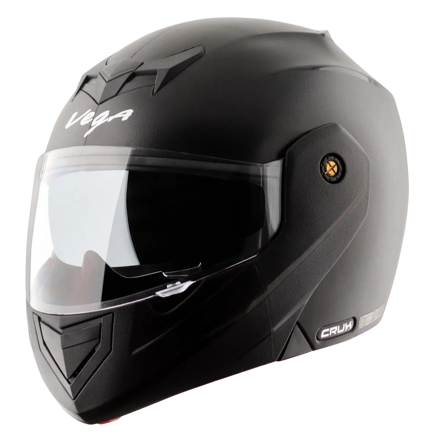 VEGA Crux Tf Dual Visor Black Flip Up Helmet