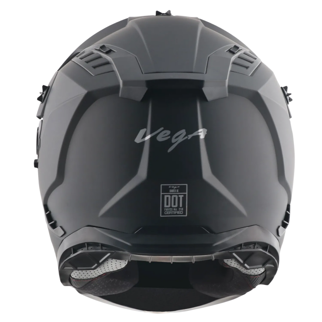 Vega Dirt Dull Black Off Road Helmet