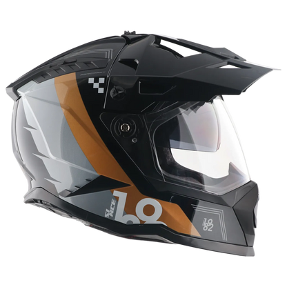 Vega Vf-11 Dirt-x Aircraft Black Gold Off Road Helmet