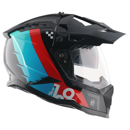 Vega VF-11 Dirt-X Aircraft Black Red Off Road Helmet