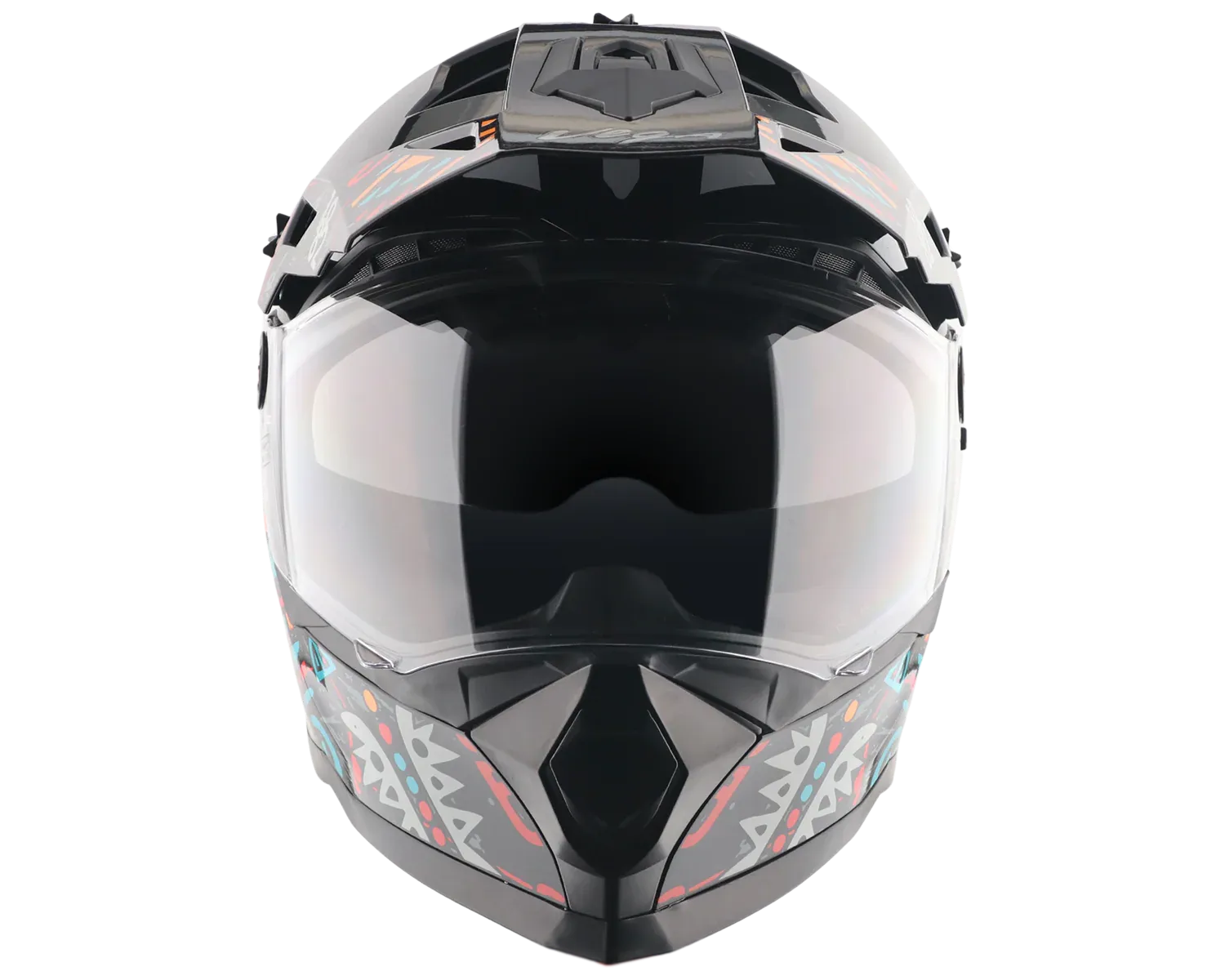 Vega Dirt Dx Challange Dull Black Gray Off Road Helmet