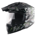 Vega Dirt Dx Challenge Black Gray Off Road Helmet