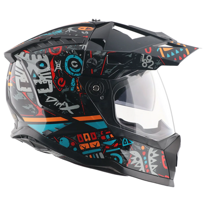 Vega Dirt Dx Challenge Black Red Off Road Helmet