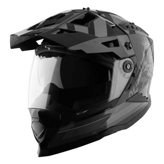 Vega Dirt Trail Black Grey Off Road Helmet