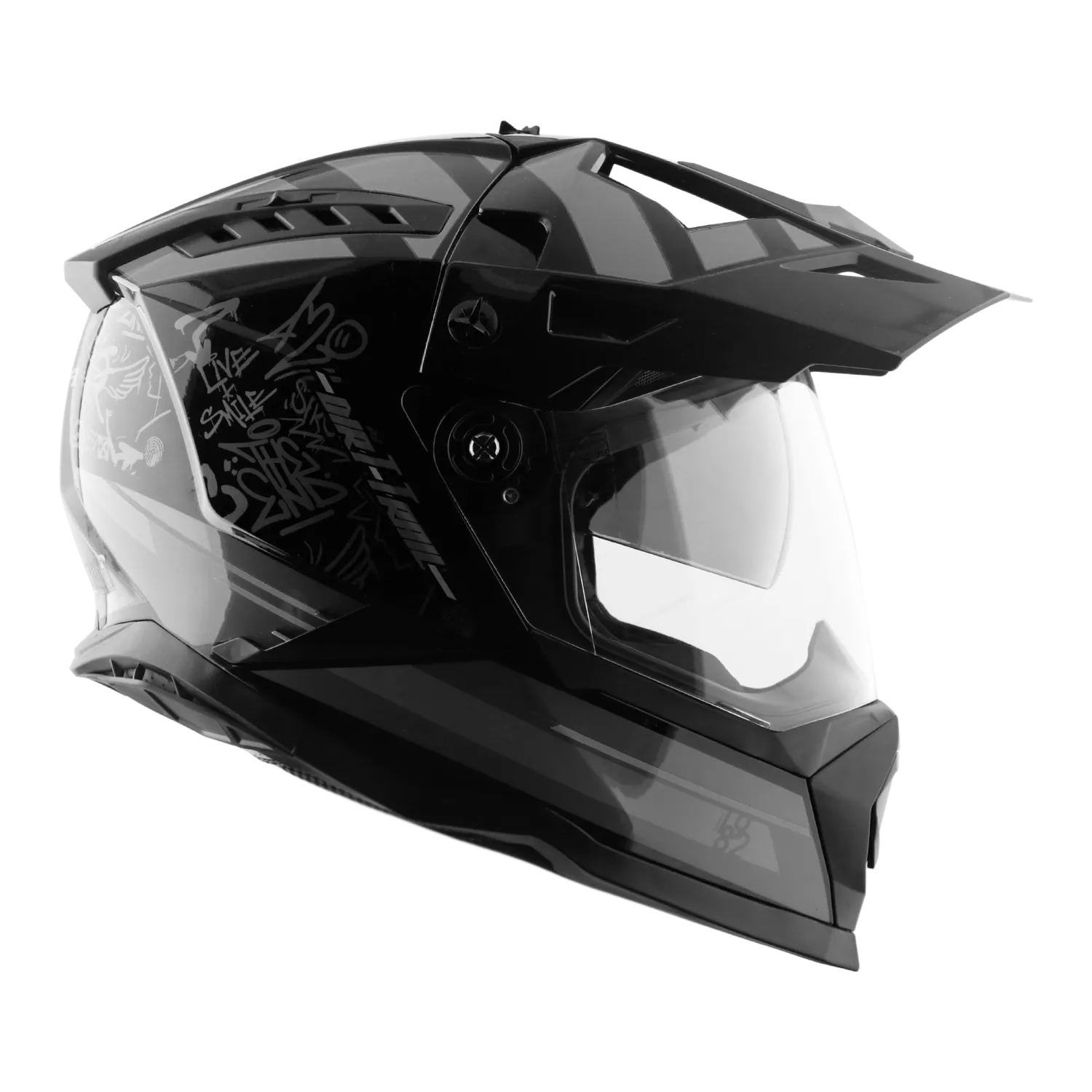 Vega Dirt Trail Black Grey Off Road Helmet