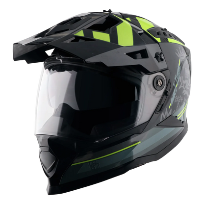 Vega Dirt Trail Black Neon Yellow Off Road Helmet