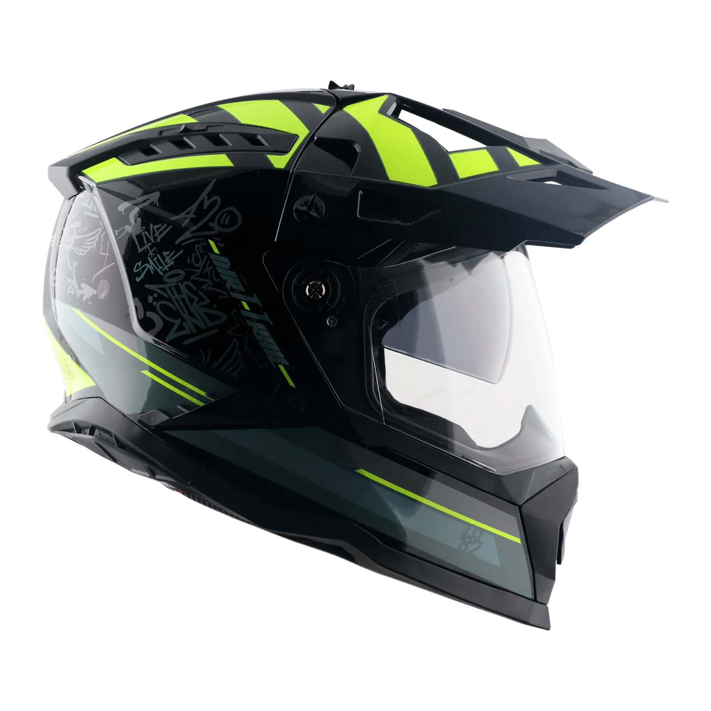 Vega Dirt Trail Black Neon Yellow Off Road Helmet