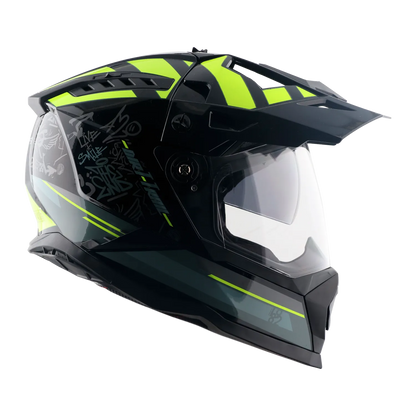 Vega Dirt Trail Black Neon Yellow Off Road Helmet