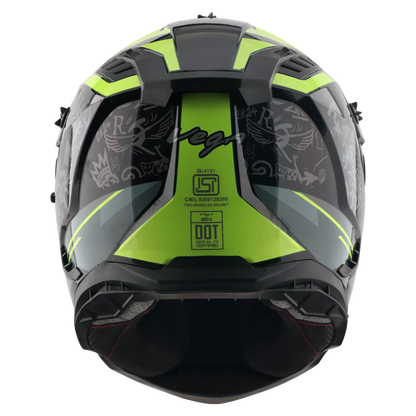 Vega Dirt Trail Black Neon Yellow Off Road Helmet