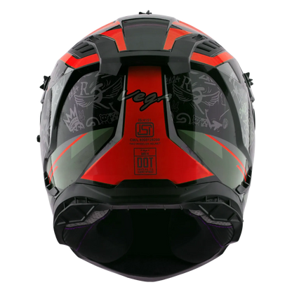 Vega Dirt Trail Black Red Off Road Helmet