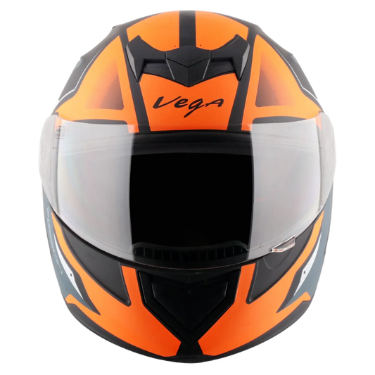 Vega Edge Passion Gr Dull Black Orange Full Face Helmet