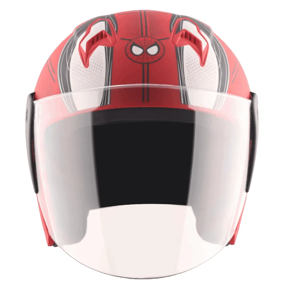 Vega Lark Dx Spiderman Blue Red Half Face Helmet