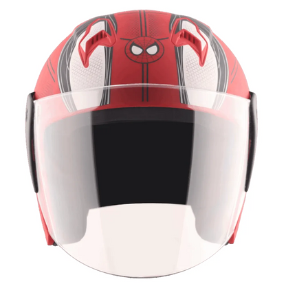 Vega Lark Dx Spiderman Blue Red Half Face Helmet