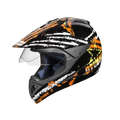 VEGA Motocross Orange Black Off Road Helmet