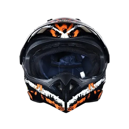 VEGA Motocross Orange Black Off Road Helmet