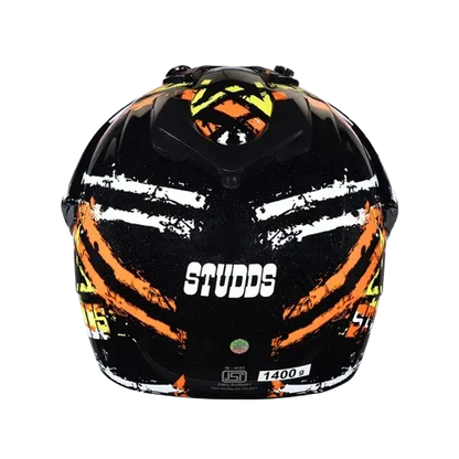 VEGA Motocross Orange Black Off Road Helmet