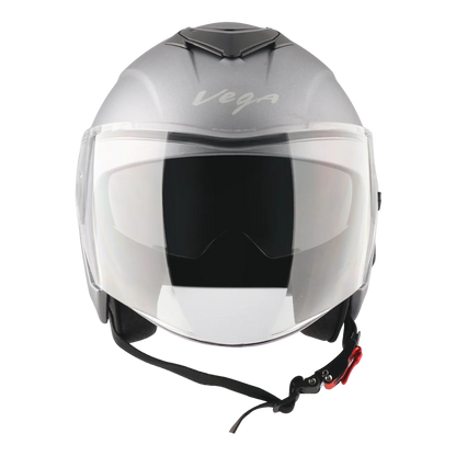 Vega Punch Dull Anthracite Half Face Helmet