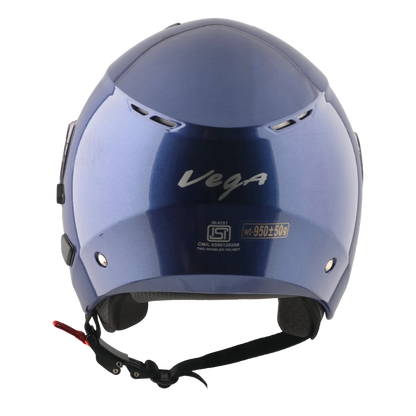 Vega Punch Solid M.Blue Half Face Helmet