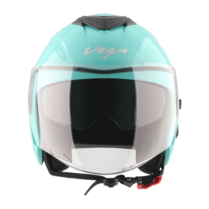 Vega Punch Solid Mint Half Face Helmet