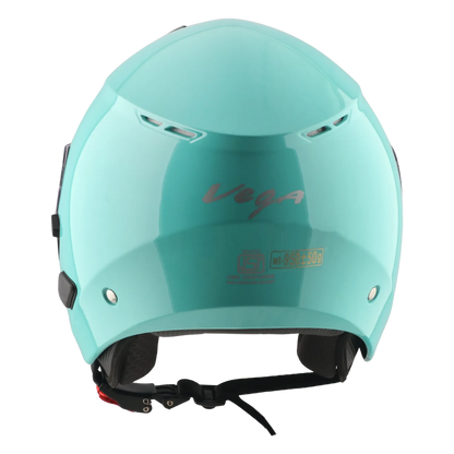 Vega Punch Solid Mint Half Face Helmet