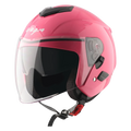 Vega Punch Solid Pink Half Face Helmet