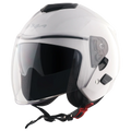 Vega Punch Solid white Half Face Helmet
