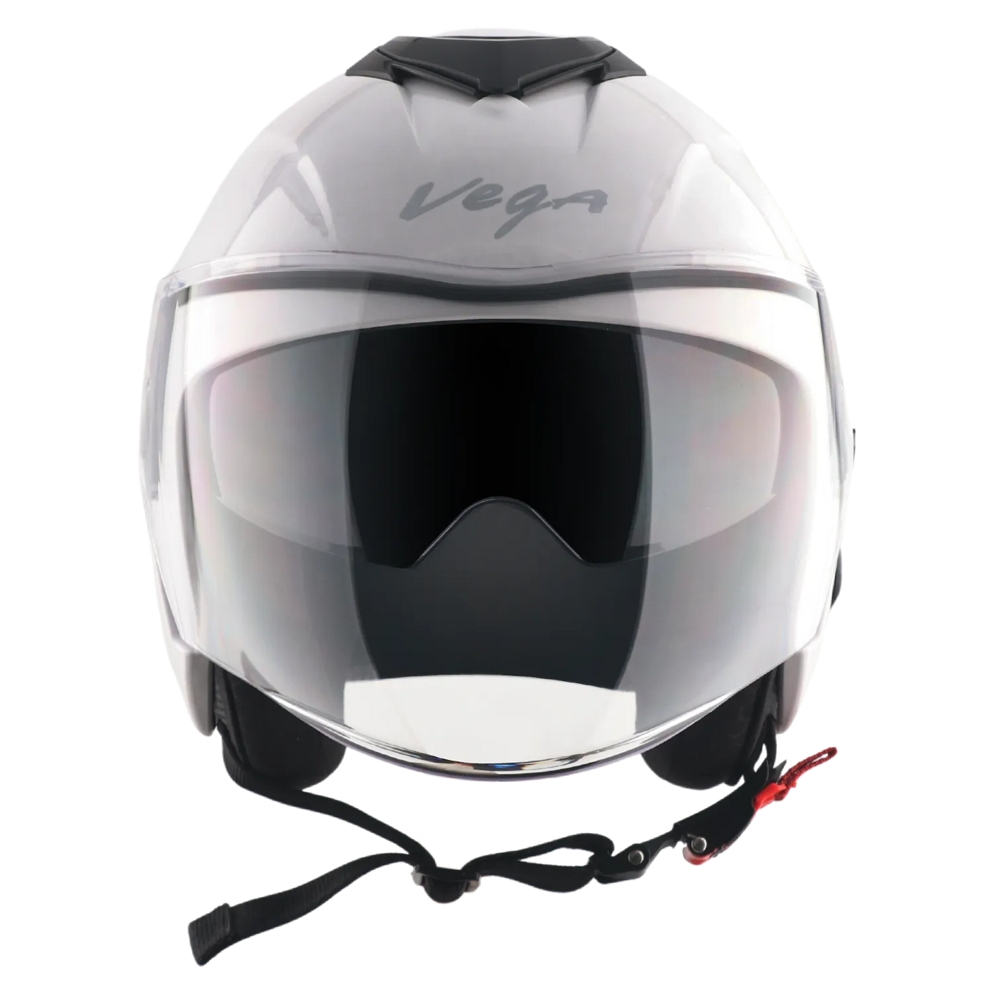 Vega Punch Solid white Half Face Helmet